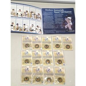 2005 NY Yankees Immortals Medallion Collection 13 Coins Album Set